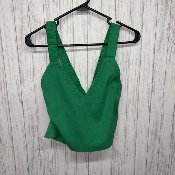 Womens Size L Maeve Anthropologie Strappy Tank Green NWT - Picture 5 of 11
